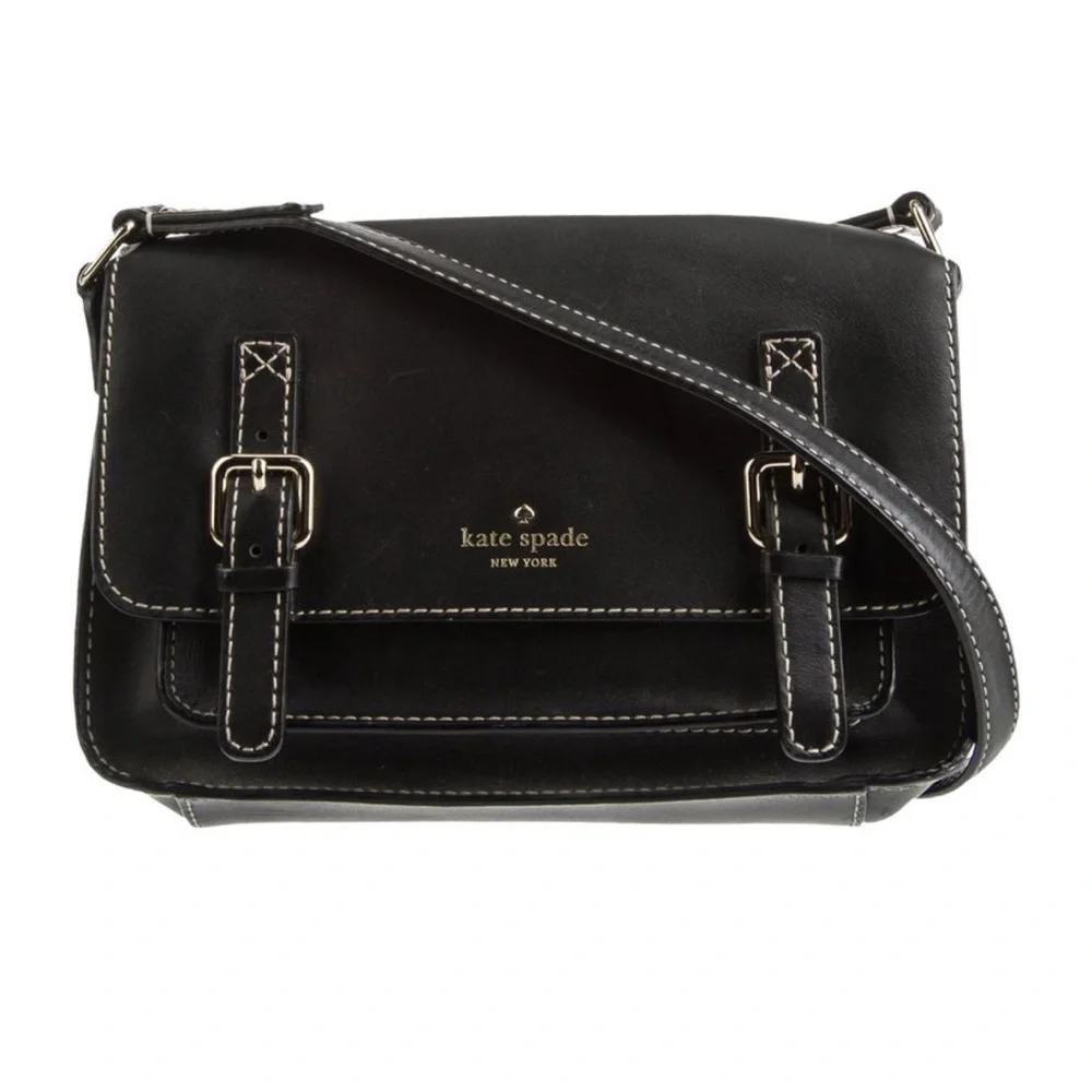 Kate Spade New York Allen Street Neil Leather Crossbody Bag Black